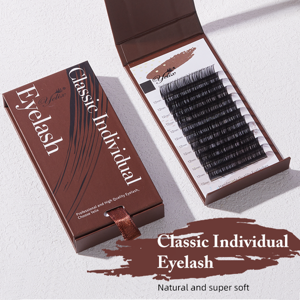 Yelix 0.05 0.07mm Thickness B/C/D Curl Matte Black Classic Individual Eyelash Extension yelixlash