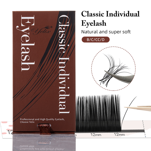 Yelix 0.05 0.07mm Thickness B/C/D Curl Matte Black Classic Individual Eyelash Extension yelixlash