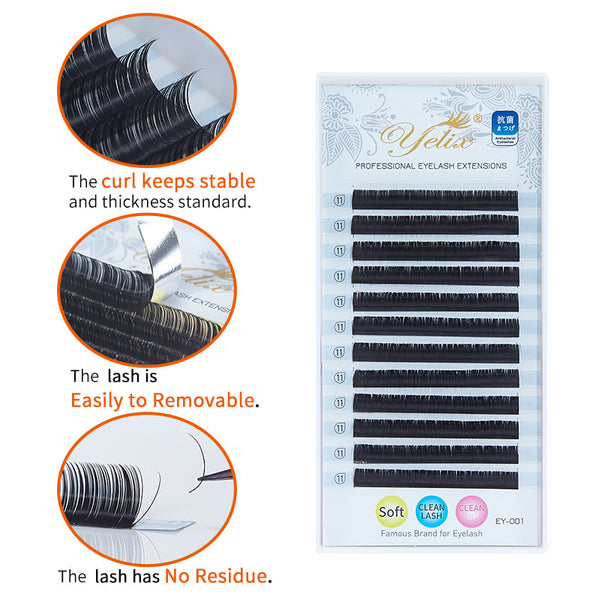 Yelix 0.15 Glossy Silk Individual Volume Lashes yelixlash