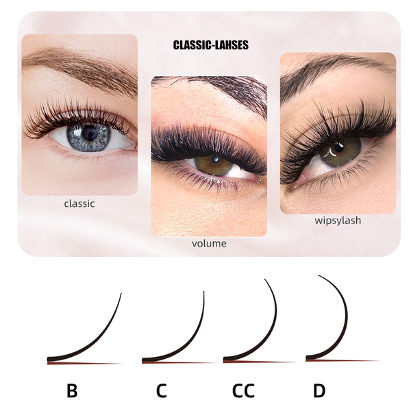 Yelix 0.05 0.07mm Thickness B/C/D Curl Matte Black Classic Individual Eyelash Extension yelixlash