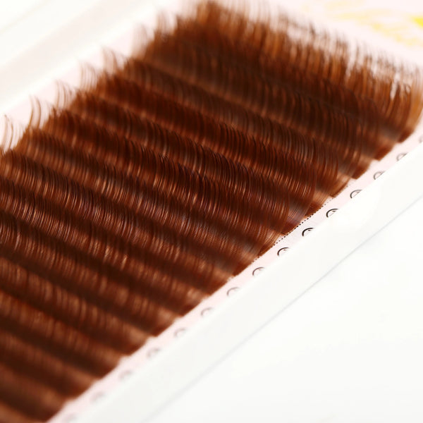 Yelix 0.07/0.10 16rows Brown Individual Eyelashes Extension yelixlash
