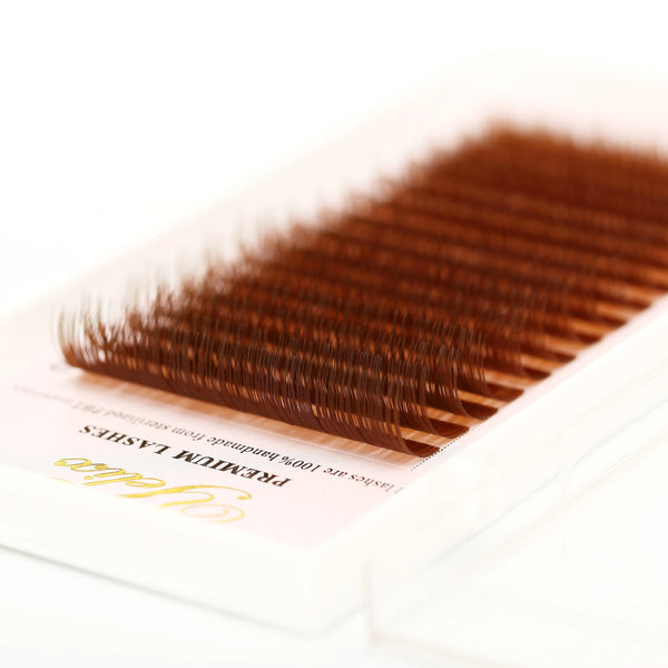 Yelix 0.07/0.10 16rows Brown Individual Eyelashes Extension yelixlash