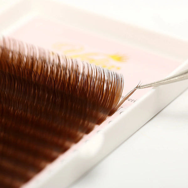 Yelix 0.07/0.10 16rows Brown Individual Eyelashes Extension yelixlash