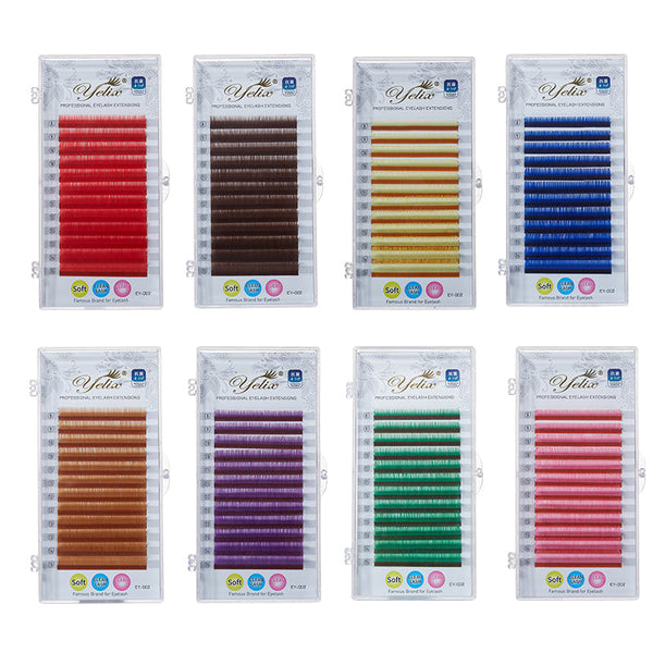 Yelix 0.07 Colored Individual Eyelash Extension yelixlash