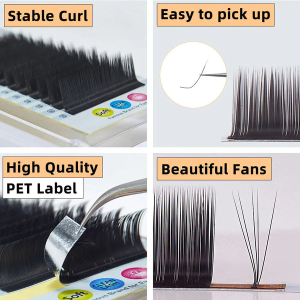 Yelix 0.07 L Curl Matte Silk Eyelashes Extension yelixlash