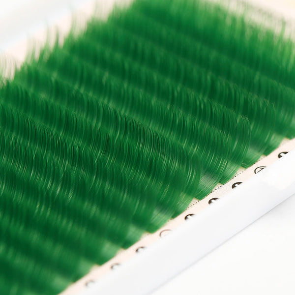 Yelix 0.12 Blue Green Purple Colored Individual Eyelash Extension yelixlash