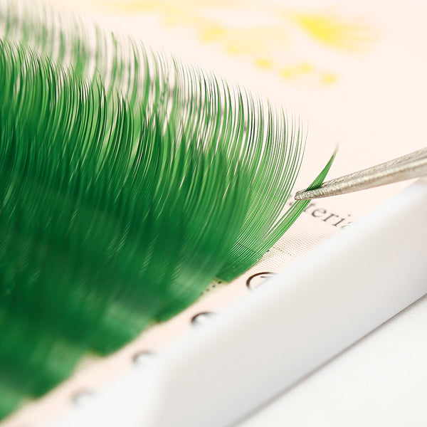 Yelix 0.12 Blue Green Purple Colored Individual Eyelash Extension yelixlash