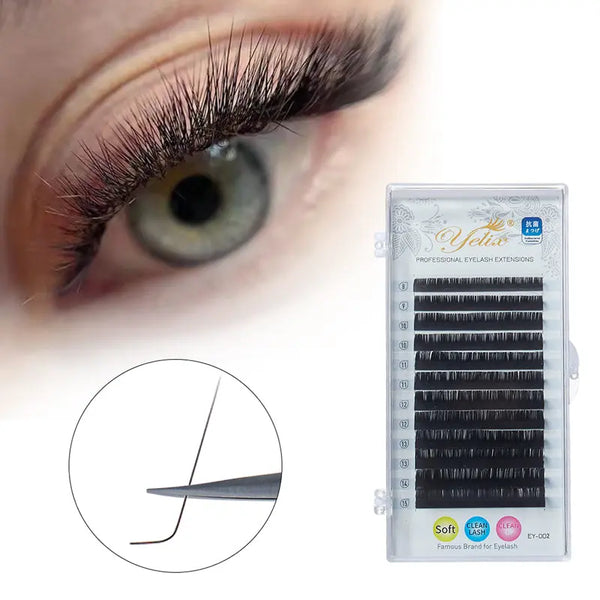 Yelix 0.07 L Curl Matte Silk Eyelashes Extension yelixlash