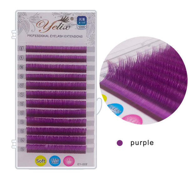 Yelix 0.07 Colored Individual Eyelash Extension yelixlash