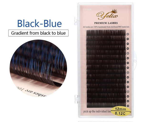 Yelix 0.12 Gradient Colored Individual Eyelash Extension yelixlash