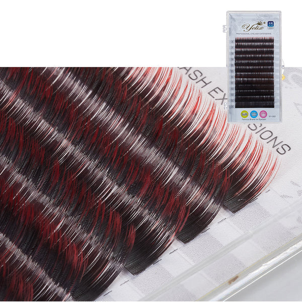 Yelix 0.10 Gradient Colored Individual Eyelash Extension yelixlash