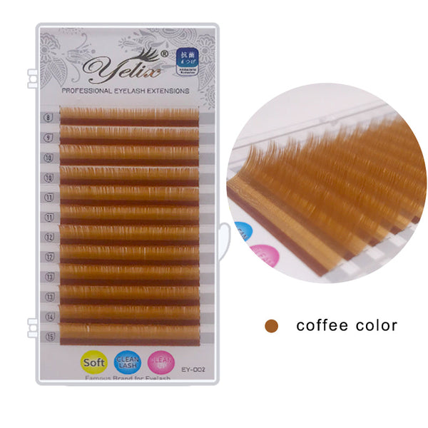Yelix 0.07 Colored Individual Eyelash Extension yelixlash