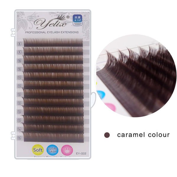 Yelix 0.07 Colored Individual Eyelash Extension yelixlash