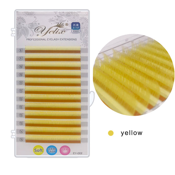 Yelix 0.07 Colored Individual Eyelash Extension yelixlash