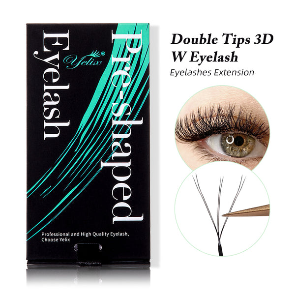 Yelix 0.07 Double Layer 3D-W shaped Auto Fan Eyelash Extension