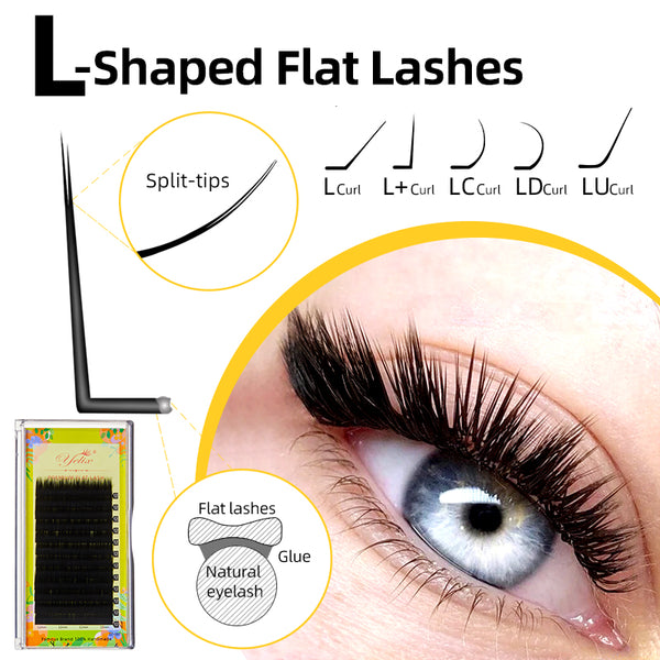 Yelix 0.20 L Curl  Ellipse Flat Eyelashes Extension