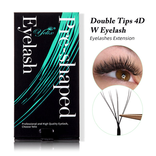 Yelix 0.07 Double Layer 4D-W shaped Auto Fan Eyelash Extension