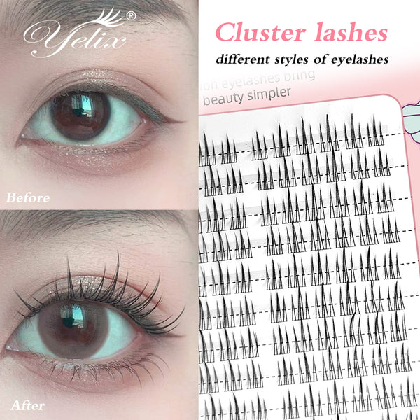 Yelix 10rows Cluster Lash Premade Fan Eyelash Extension