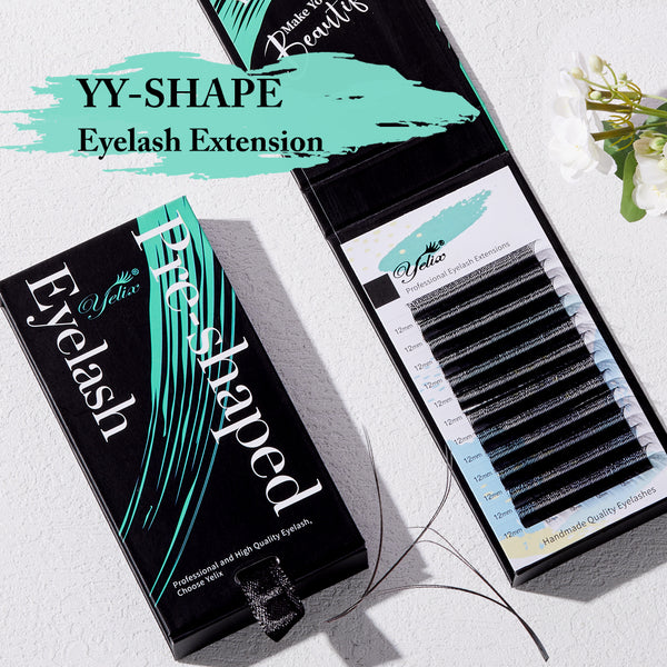 Yelix 0.07 YY shaped Auto Fan Eyelash Extension