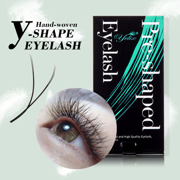 Yelix 0.07 YY shaped Auto Fan Eyelash Extension