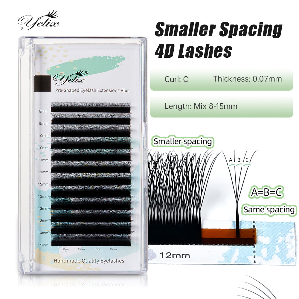 Yelix NEW 4D W-Lashes, One-touch fans, lash extensions, and time-saving yelixlash