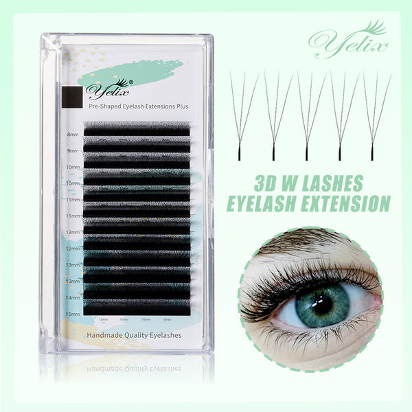 Yelix Smaller Spacing 3D Lashes Natural Lashes Automatic Flowering Premade Fans Soft Lashes yelixlash