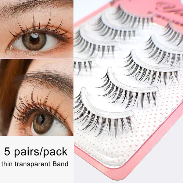 Yelix 5pairs/pack Cluster Lash Premade Fan Eyelash Extension