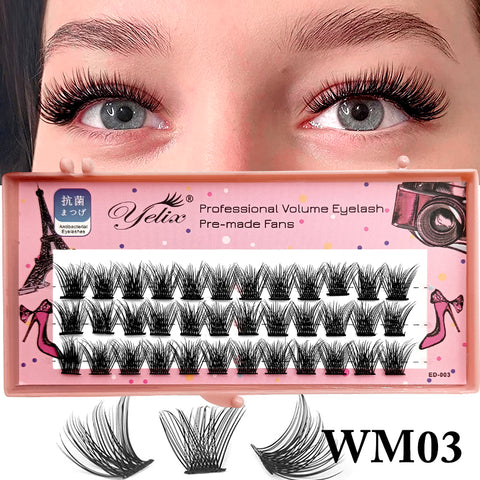 Yelix WM Series Cluster Lash Premade Fan Eyelash Extension