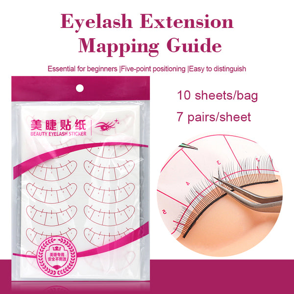 Yelix Eyelash Extension Mapping Guide