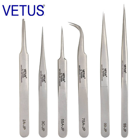 VETUS JP series eyelash extension tweezers