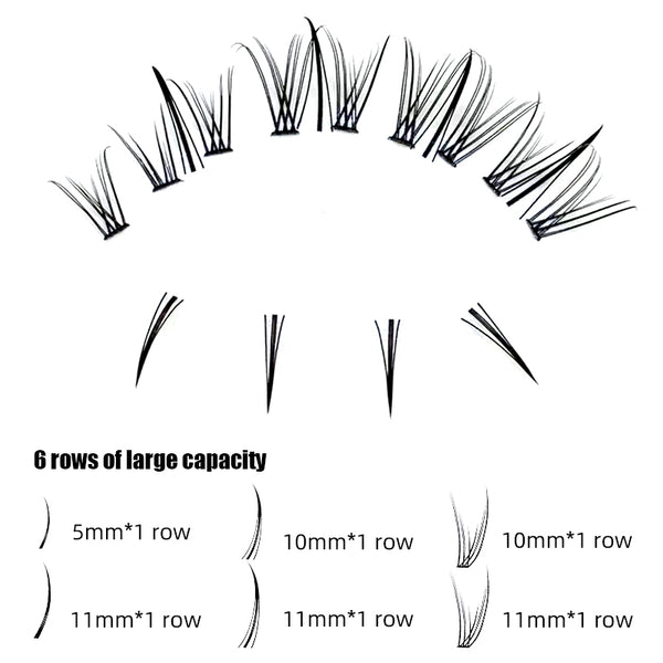 Yelix 0.07C FD Series Cluster Lash Premade Fan Eyelash Extension