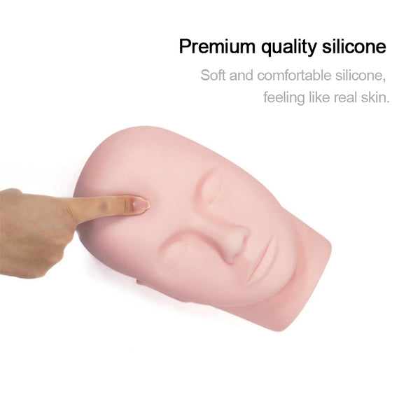 Yelix Soft Silicone Head Model For Graft Eyelash Practice