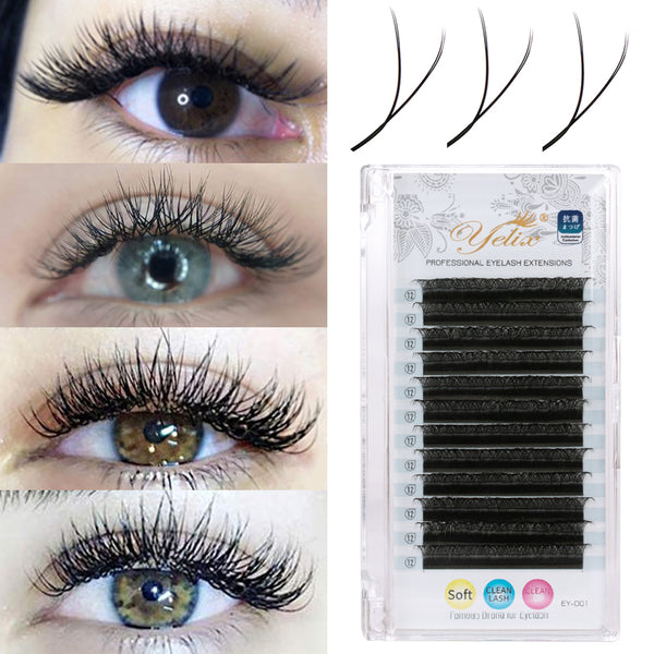 Yelix 0.03 YY Shape Auto Fan Eyelash Extension