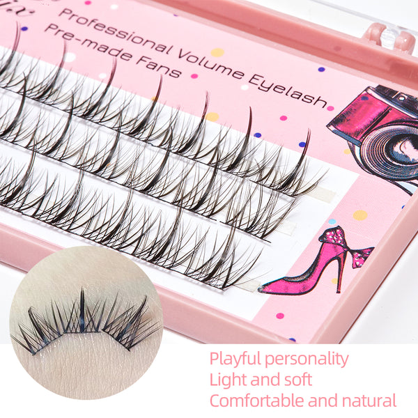 Yelix 0.07C FD Series Cluster Lash Premade Fan Eyelash Extension