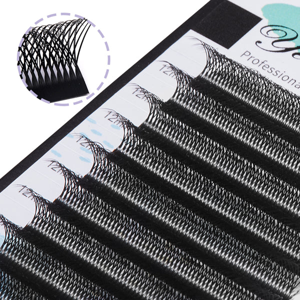 Yelix 0.07 Double Layer 4D-W shaped Auto Fan Eyelash Extension