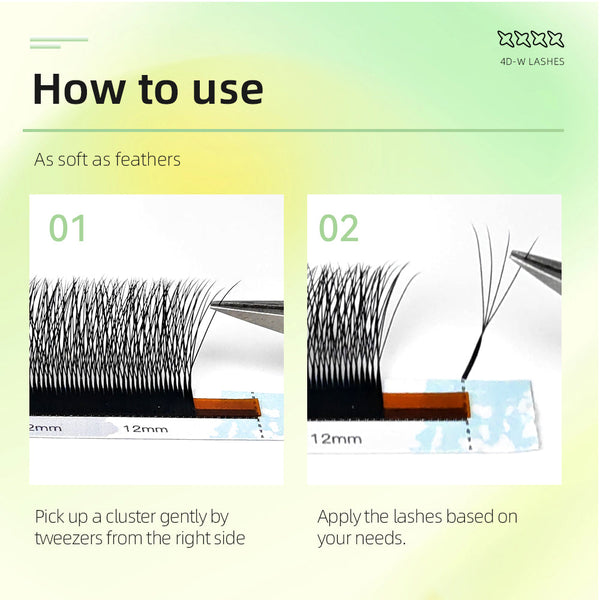 Yelix NEW 4D W-Lashes, One-touch fans, lash extensions, and time-saving yelixlash