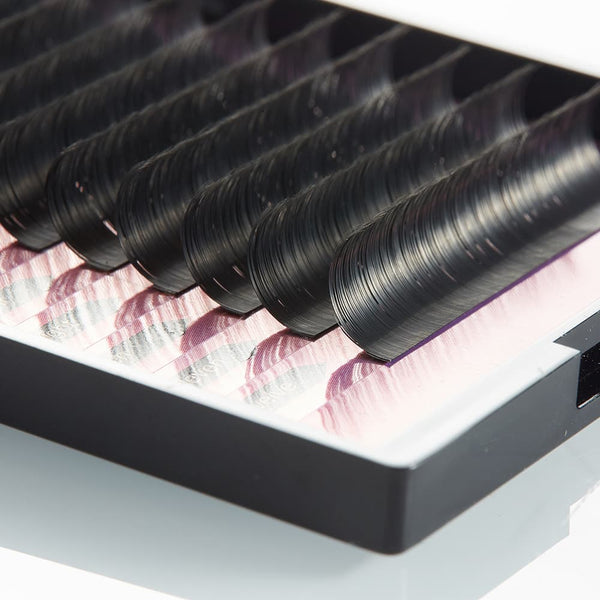 Yelix 0.15/0.20mm Flat Eyelash B/C/D Curl Super Soft Split Tip 12 Rows in Premium Gift Box
