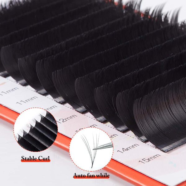 Yelix 0.05/0.07 V Lash Premade V-shaped Lash B/C/CC/D Volume Lash Premade Eyelash Extension