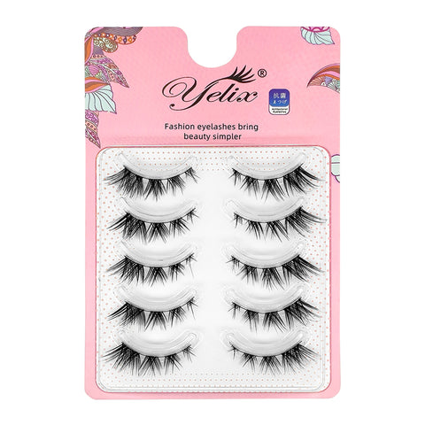 Yelix 5pairs/pack Cluster Lash Premade Fan Eyelash Extension