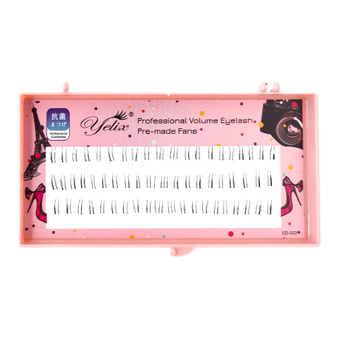 Yelix 0.07C FD Series Cluster Lash Premade Fan Eyelash Extension