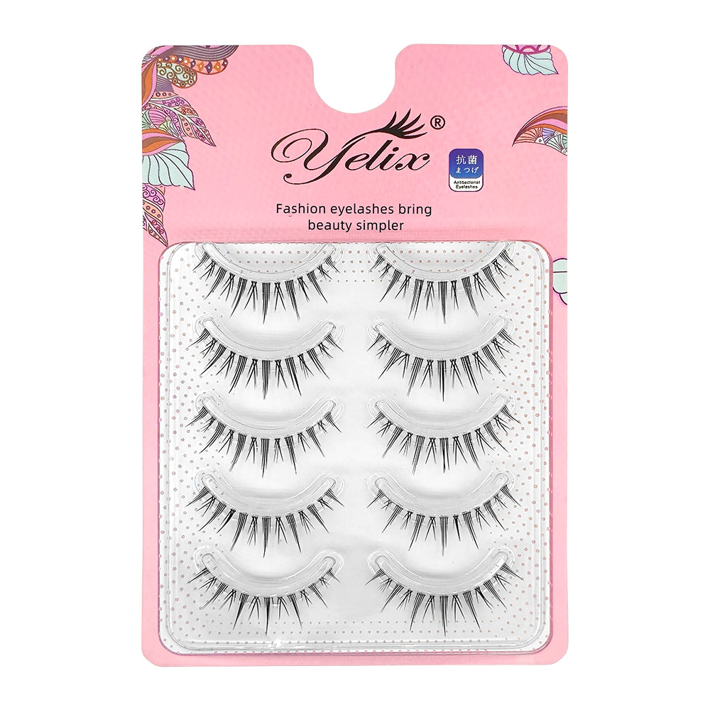 Yelix 5pairs/pack Cluster Lash Premade Fan Eyelash Extension