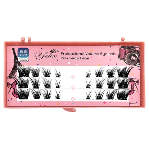 Yelix 0.07C FD Series Cluster Lash Premade Fan Eyelash Extension