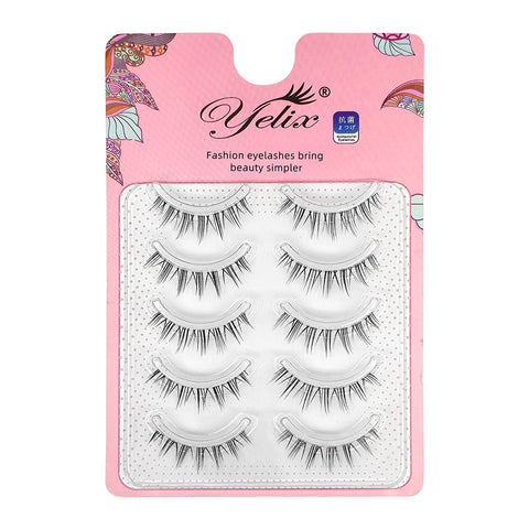 Yelix 5pairs/pack Cluster Lash Premade Fan Eyelash Extension