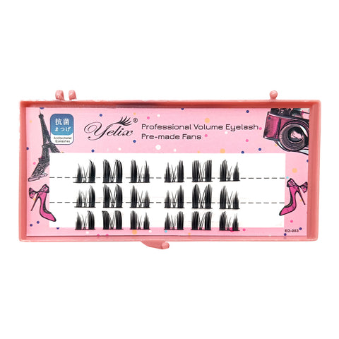 Yelix 0.07C FD Series Cluster Lash Premade Fan Eyelash Extension