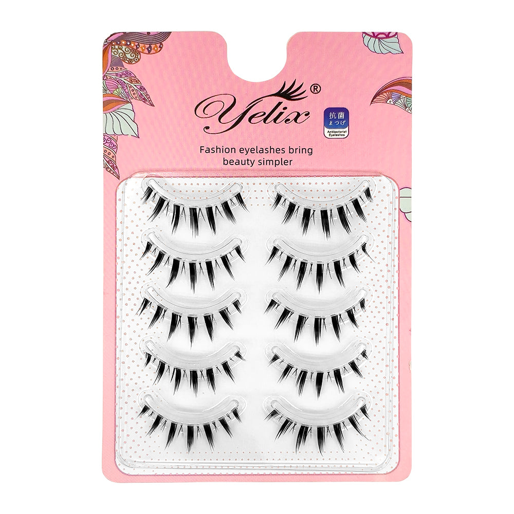 Yelix 5pairs/pack Cluster Lash Premade Fan Eyelash Extension