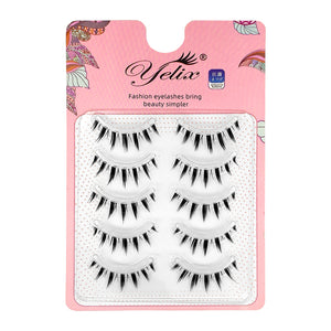 Yelix 5pairs/pack Cluster Lash Premade Fan Eyelash Extension