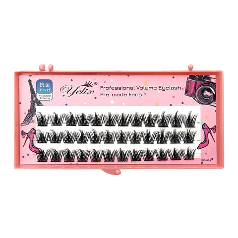 Yelix 0.07C FD Series Cluster Lash Premade Fan Eyelash Extension