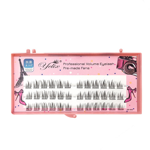 Yelix 0.07C FD Series Cluster Lash Premade Fan Eyelash Extension