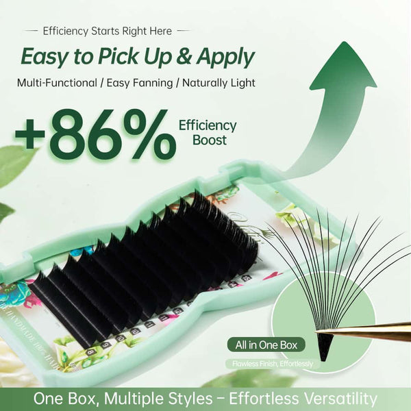 Yelix 2026 NEW Smart Bloom Lash 0.07 B/C/D Mix 8-15mm Perfect Defined Easy Fan Eyelash