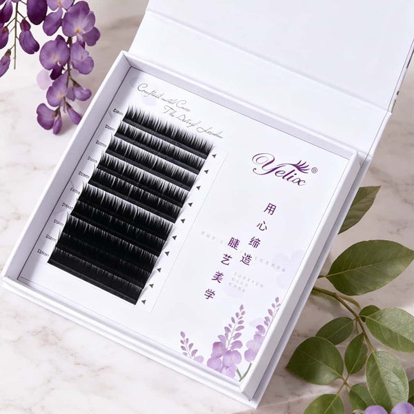 Yelix 2026 New Camellia Volume Lash Anime Lash Arabian style 0.07/LJ/LB/LC/UB/UC/UD Lash Extensions